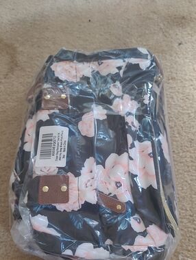 Floral Backpack/diaper Bag